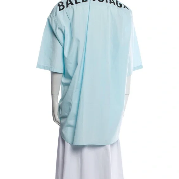 Balenciaga logo, brand new unisex button down shirt